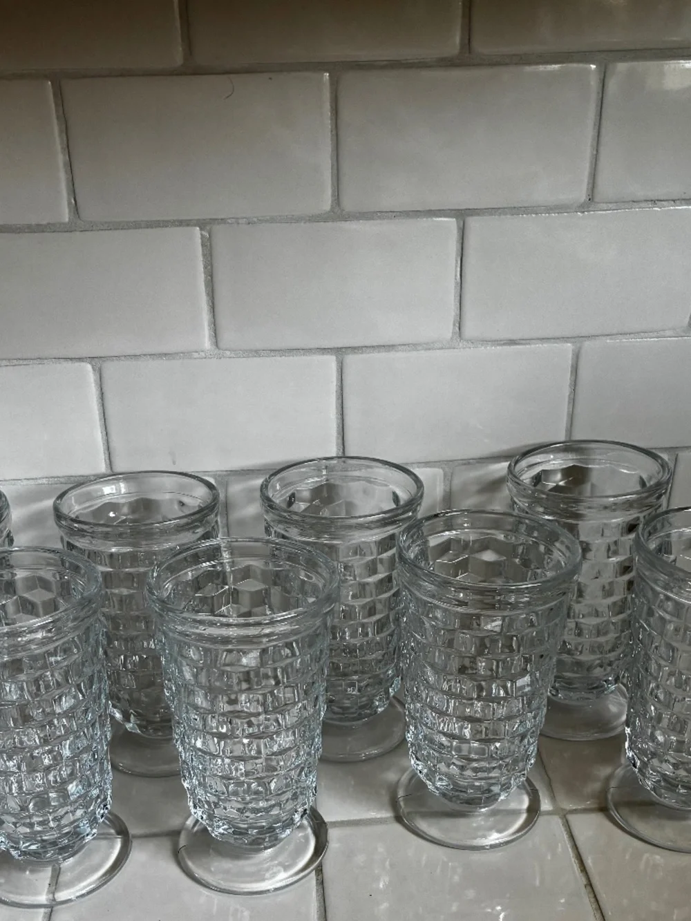 Vintage Indiana Glass tumbler/beverage set